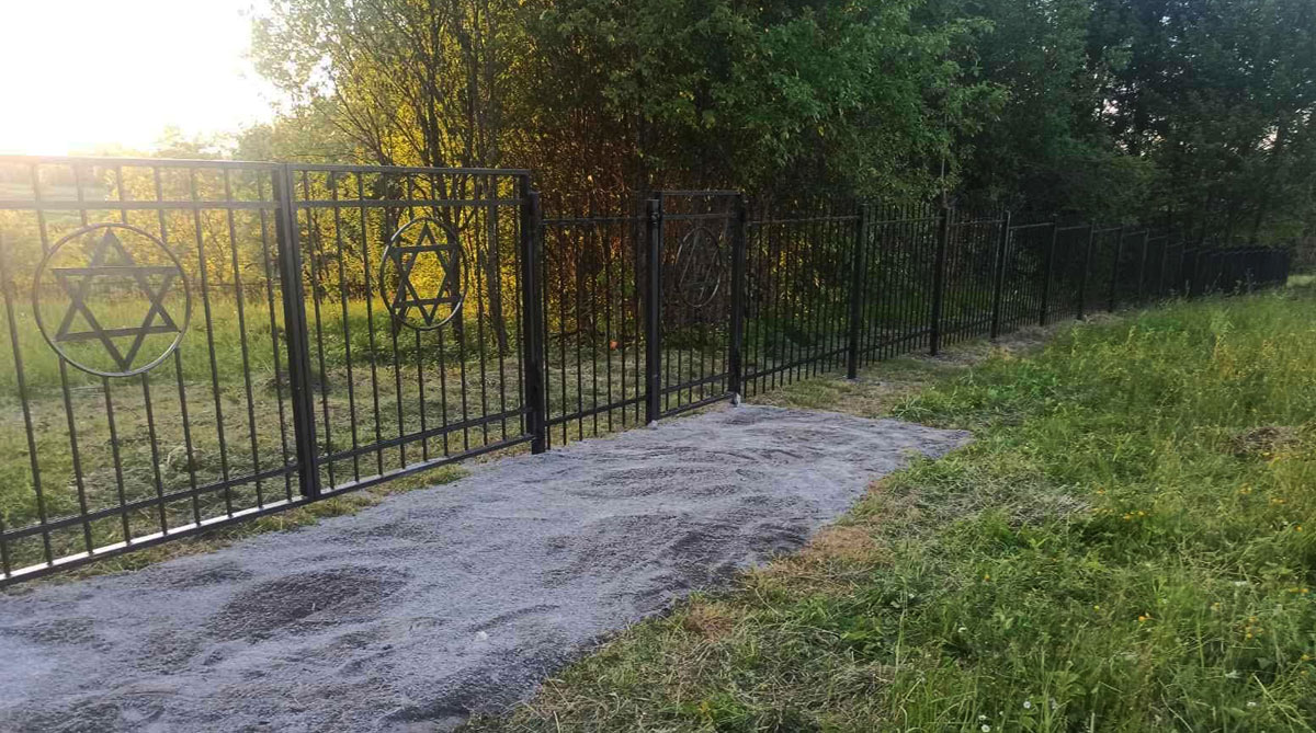 We have completed the installation of the fence around the fourth Jewish cemetery in Ukraine this year