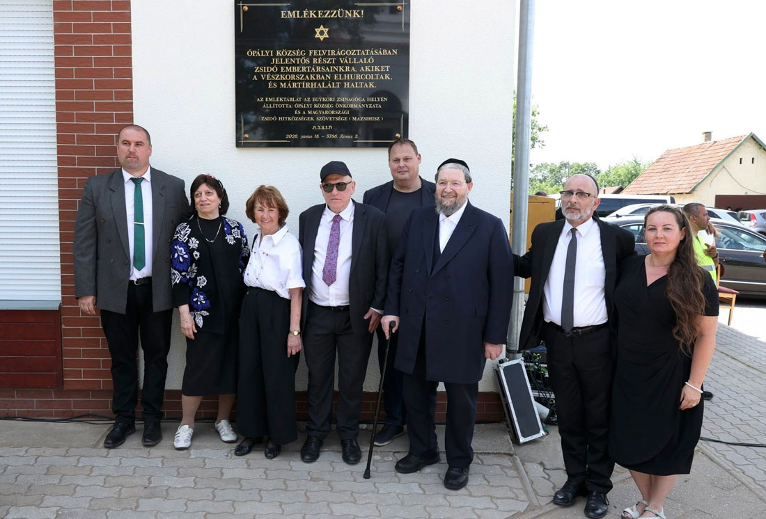 In Opályi, Hungary, a rededication ceremony was held at the Jewish cemetery following the recent installation of a protective fence around the site