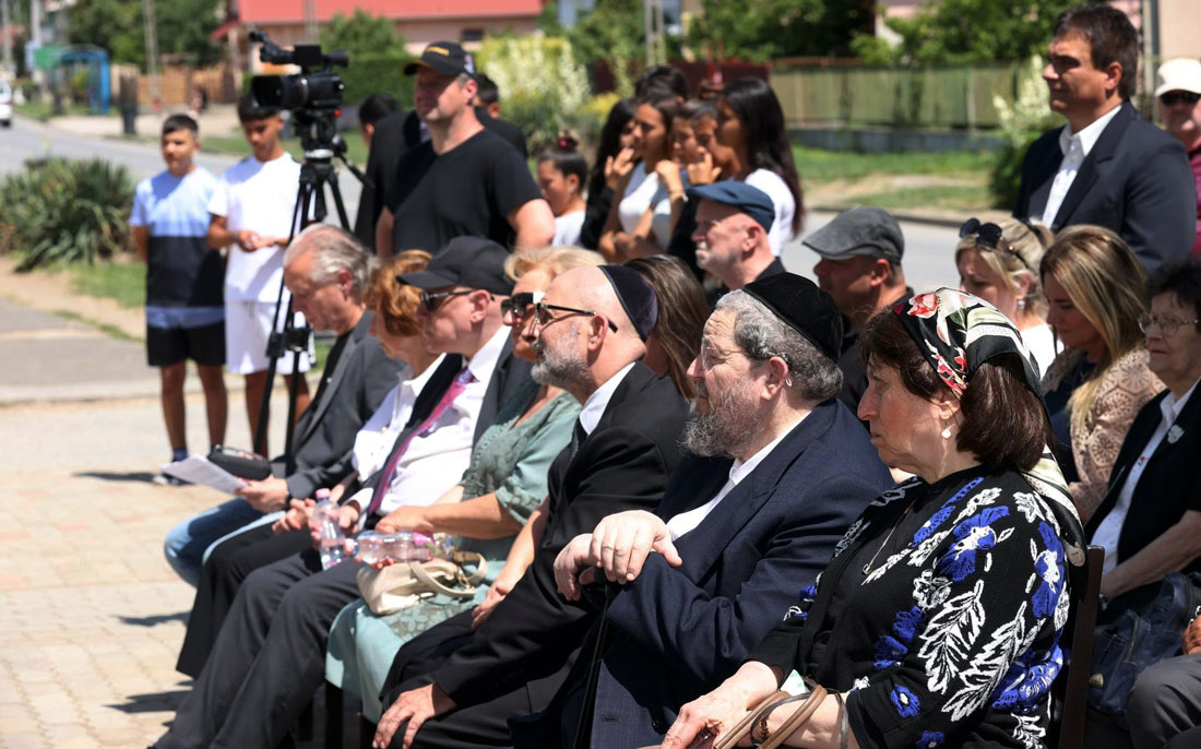 In Opályi, Hungary, a rededication ceremony was held at the Jewish cemetery following the recent installation of a protective fence around the site