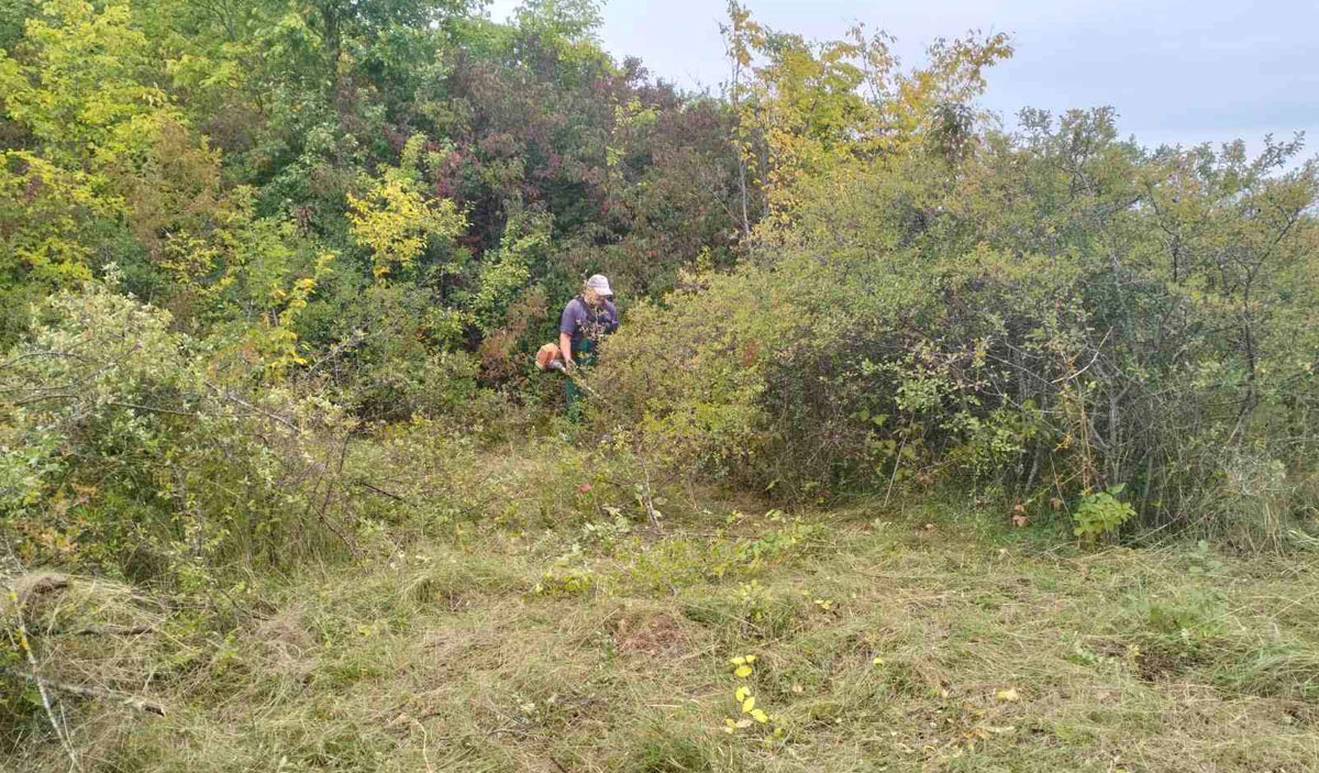 Fencing work is ongoing at the Turiisk new Jewish cemetery in Ukraine