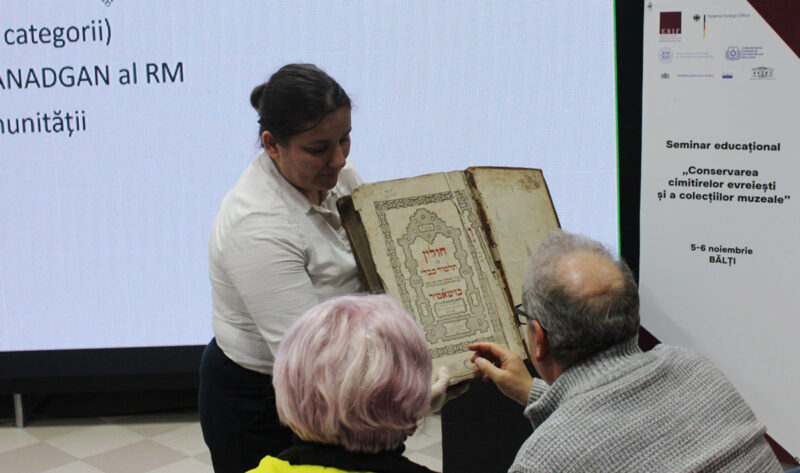 In Bălți, Moldova, ESJF educational seminar on the preservation of Jewish cemeteries and museum collections took place