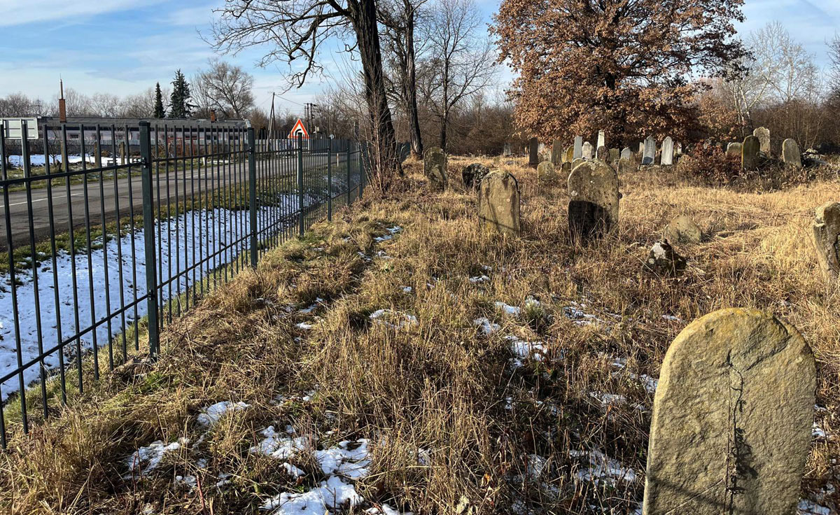 The Jewish cemetery in Sobrance, Košice region, Slovakia, is now fully fenced